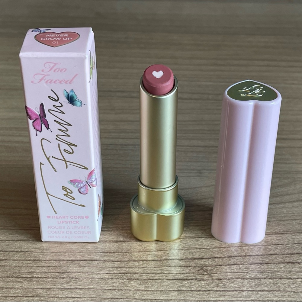 Too Faced Too Femme Heart Core Lipstick in Never Grow Up (Full Size)